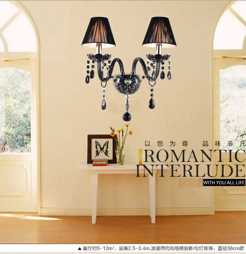 applique murale antique en cristal pour intérieur design élégant