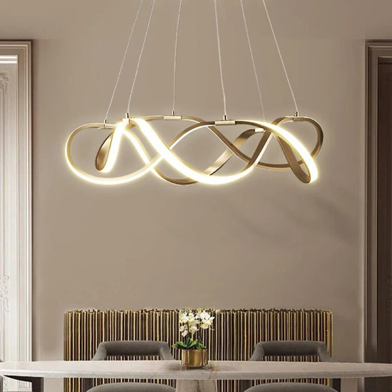 Lustre LED suspendue moderne style europe du nord