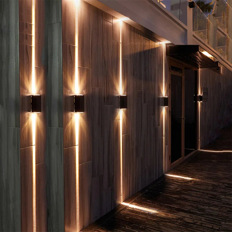 applique murale led extérieure moderne étanche en aluminium