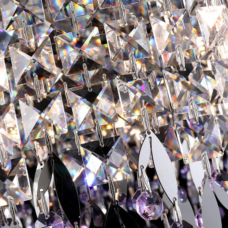 lustre de luxe en cristal lampe à main éclairage de bar luminaire suspendu