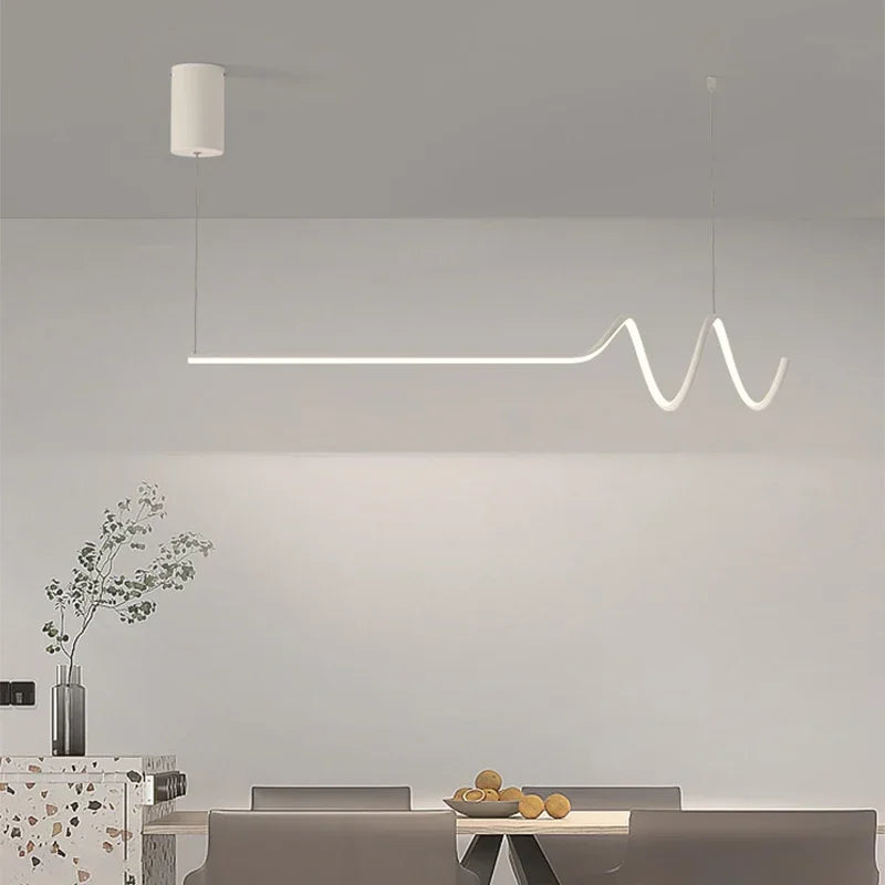 suspension moderne en led pour décoration d'intérieur élégante