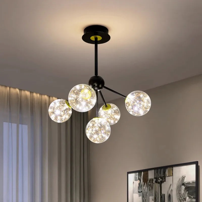 lustre nordique décoratif lampes suspendues pour éclairage intérieur