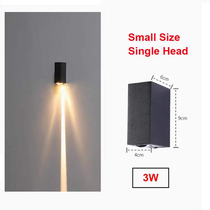 applique murale led extérieure moderne étanche en aluminium