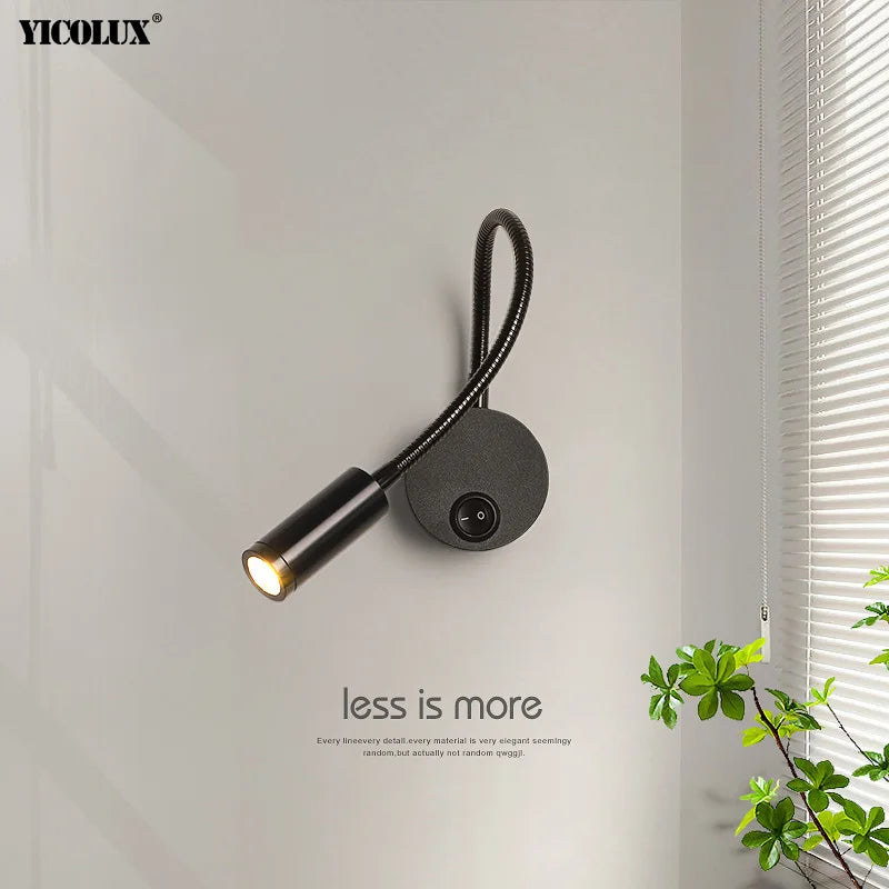 Rotatif moderne applique murale LED lampes noir blanc salon TV fond applique allée lumières projecteur éclairage intérieur décor à la maison