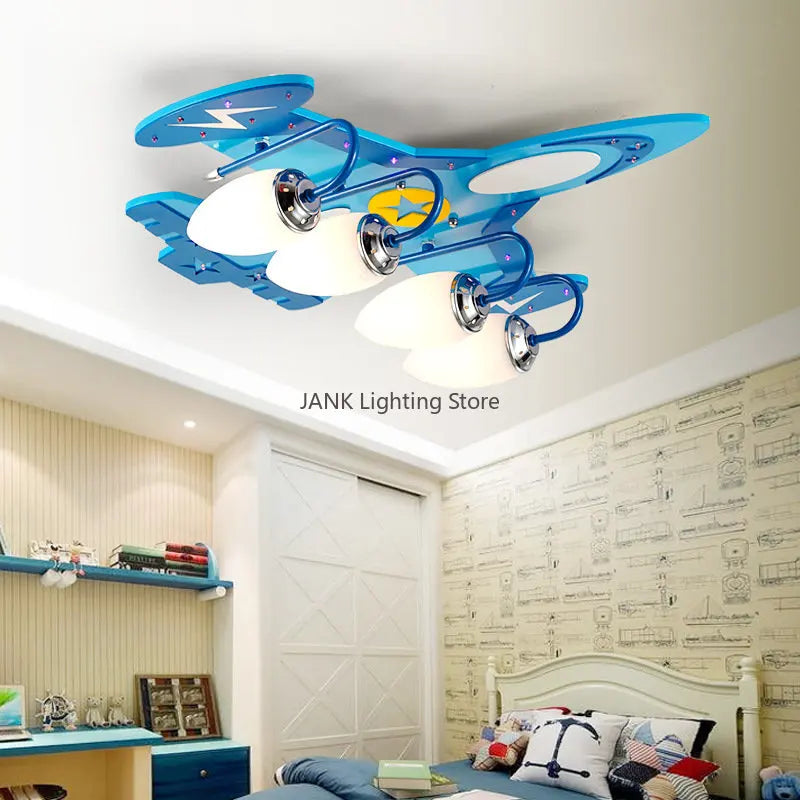lustre led avion pour enfants protection des yeux décoration environnementale