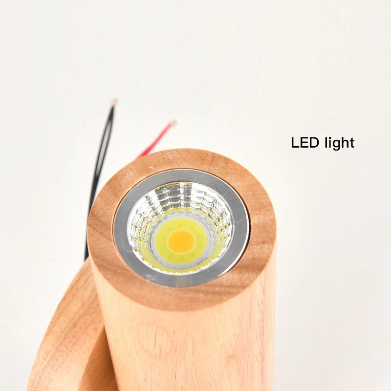 applique murale led moderne en bois pour décoration intérieure et extérieure