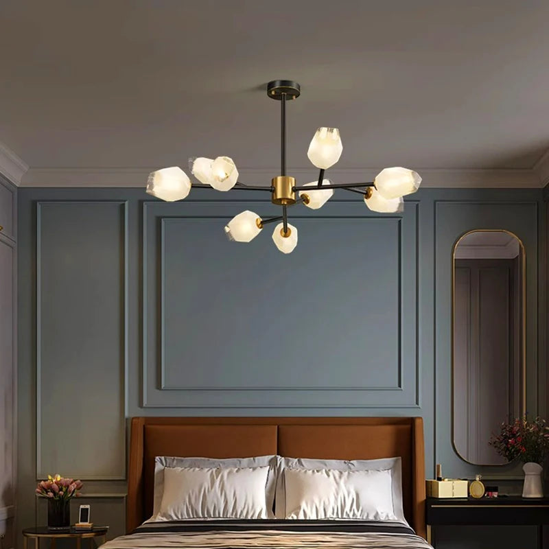 suspension nordique pour éclairage intérieur avec lustre