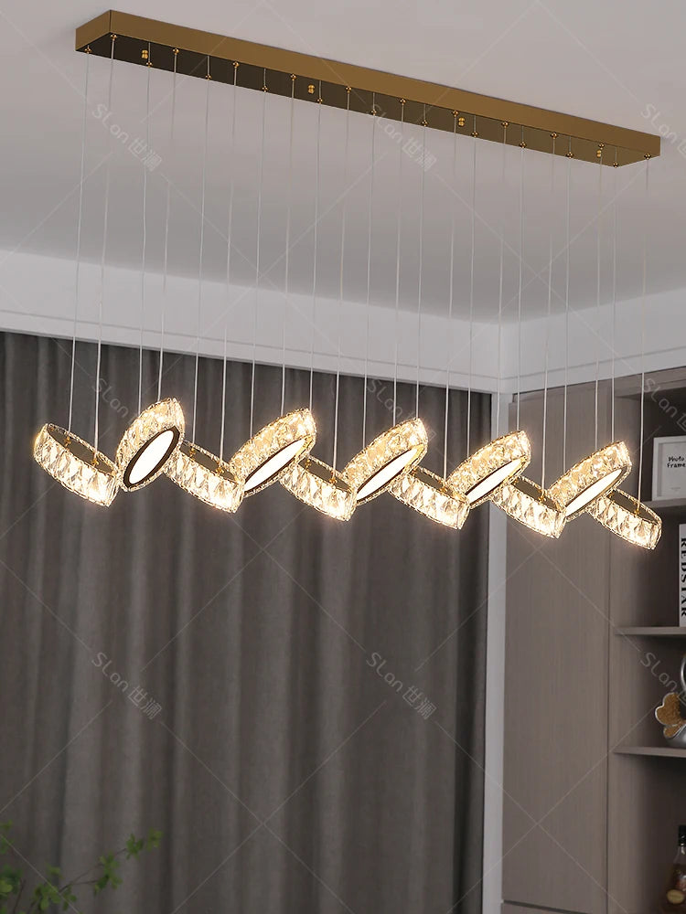 suspension en cristal design nordique luxueux nouvelle collection