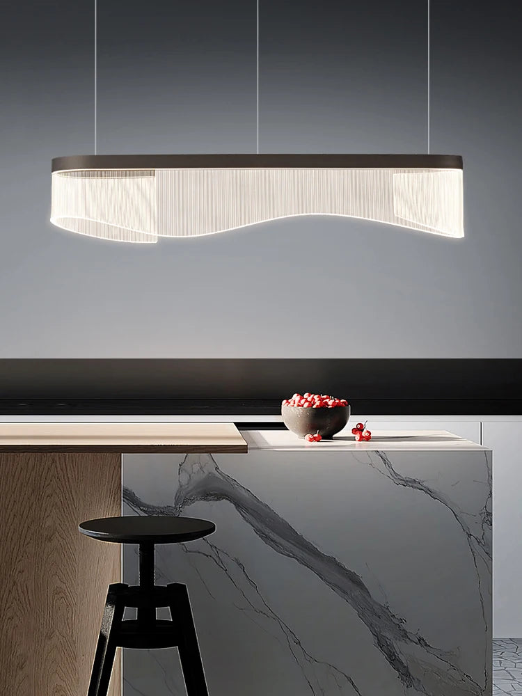 lustre moderne minimaliste nordique pour bar et salon de thé led