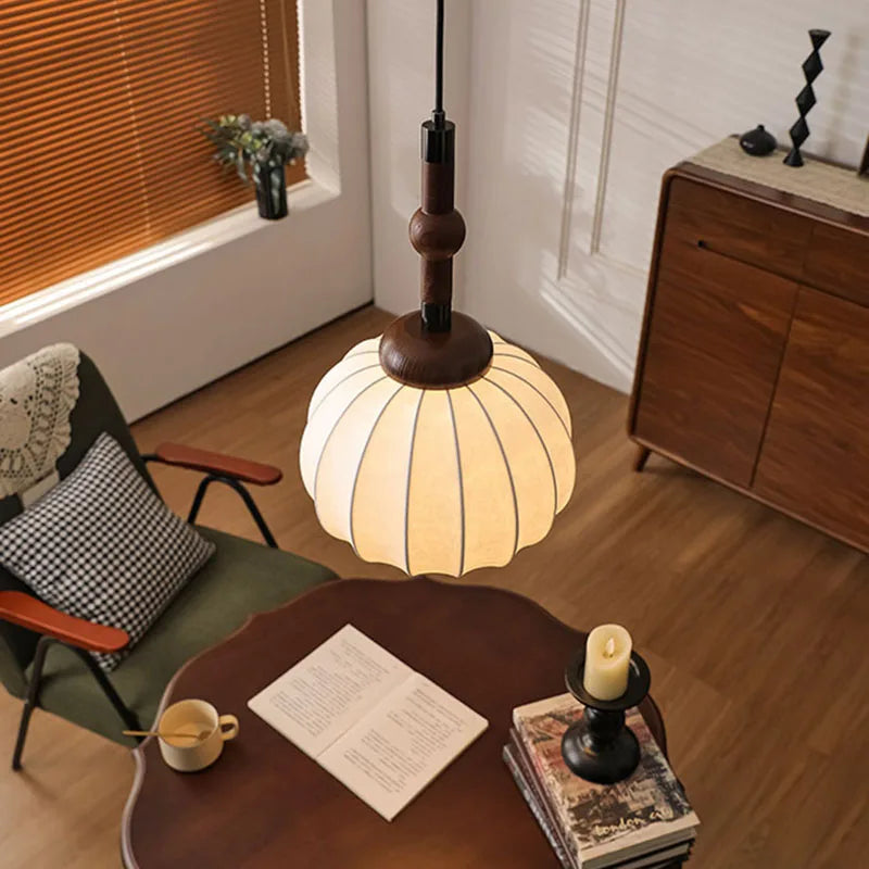 lustre de style chinois en soie et bois pour maison et magasin