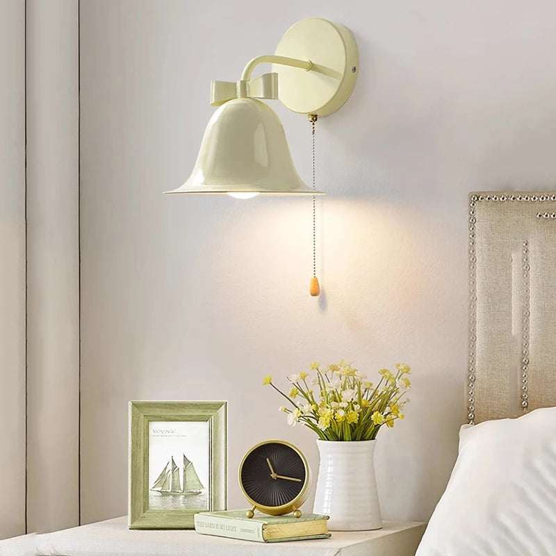 applique murale en forme de corne avec interrupteur led