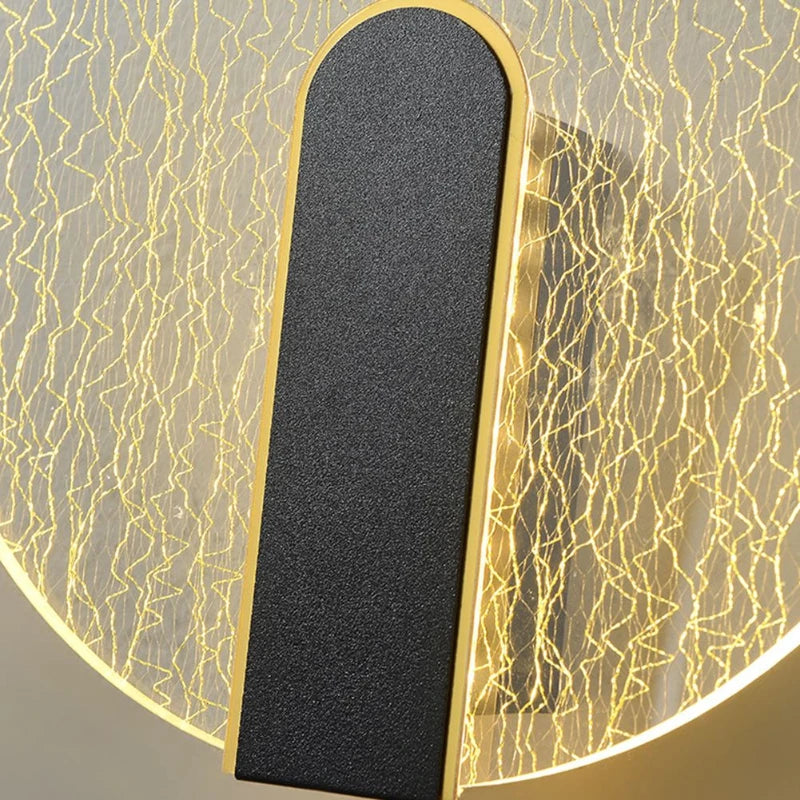 Applique murale nordique de luxe ronde carrée blanche intérieure