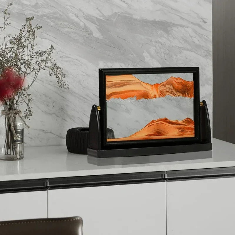 peinture artistique en mouvement sur sable créatif décoratif