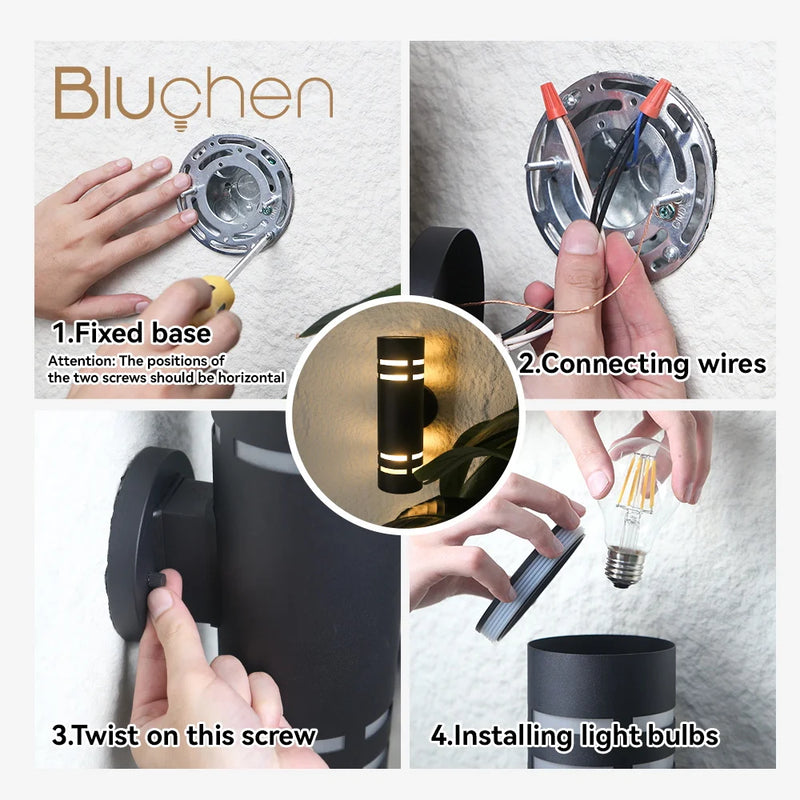 applique murale led étanche en inox pour extérieur élégant et moderne