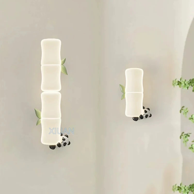 applique murale led singe panda pour enfants