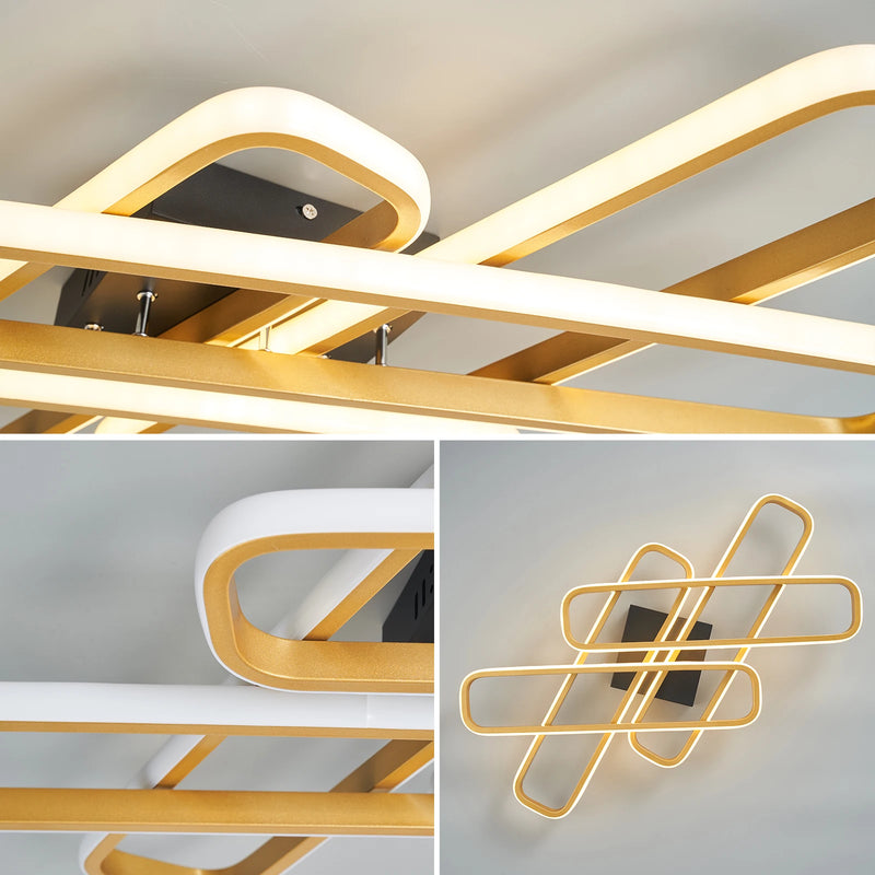 lustre moderne à LED design créatif pour intérieur