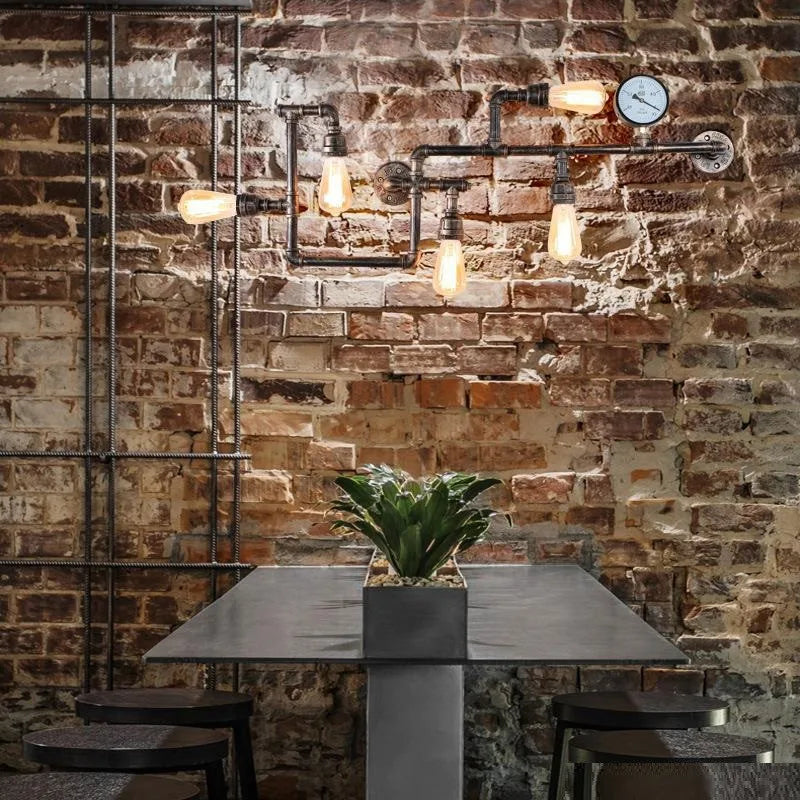 applique murale industrielle vintage en métal pour loft bar restaurant