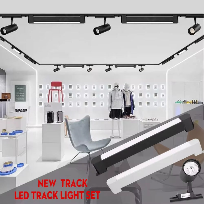 spot led sur rail pour éclairage de magasin