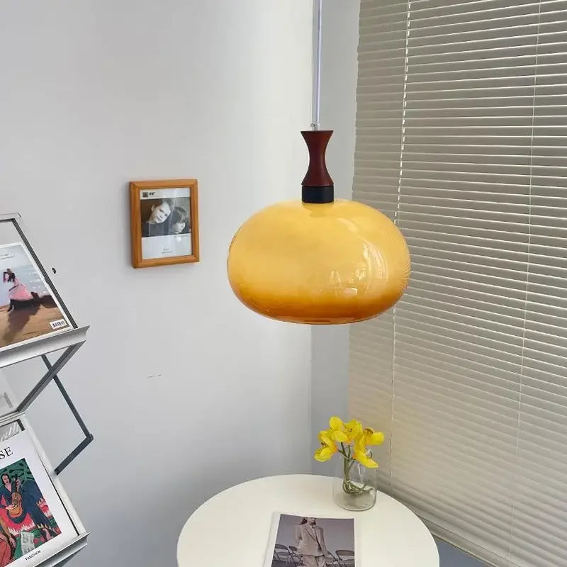 Lustre bauhaus médiéval japonais rétro verre salon chambre bureau bar