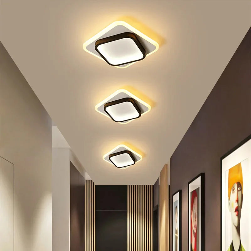 Moderne LED Allée Plafonnier Lustre Pour Couloir Escaliers Foyer Balcon Chambre Salle De Bains Luminaires Intérieur Lustre