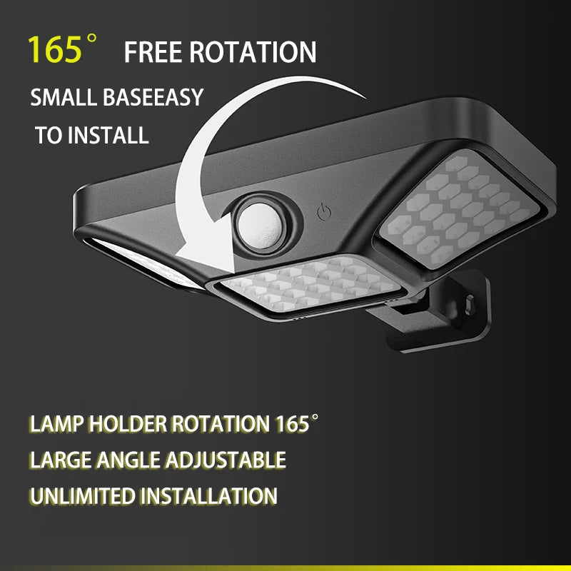 Applique murale extérieur cour jardin couloir Ip65 solaire Led étanche