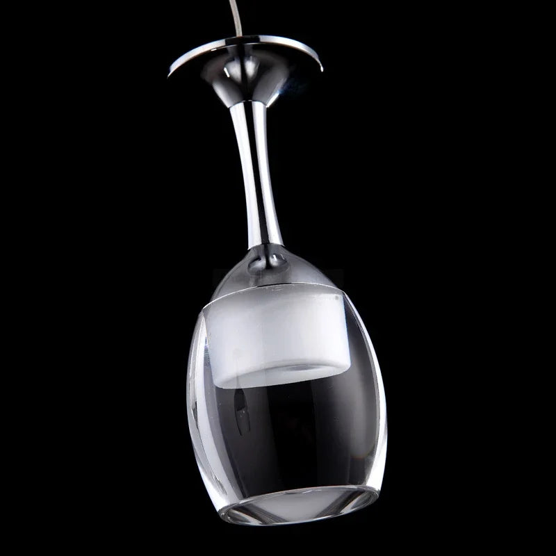 suspension modernes en verre de vin pour bar café