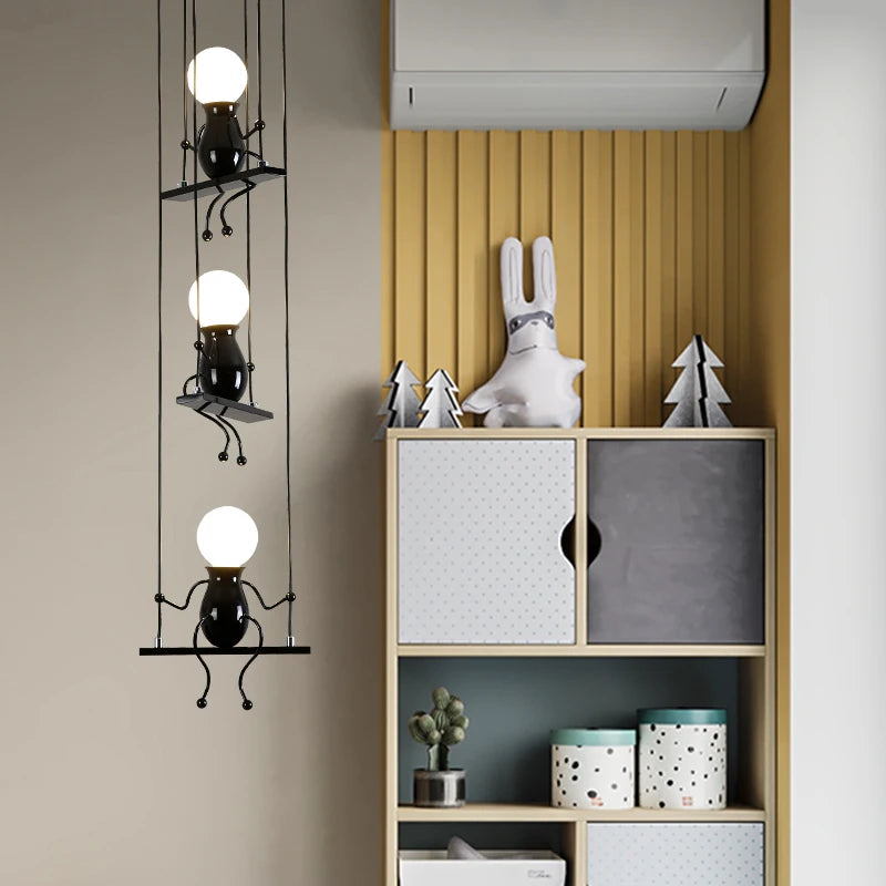 suspension moderne en fer pour décoration nordique