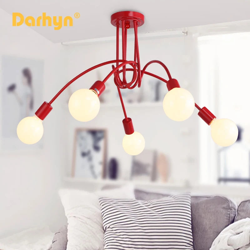 Lustre minimaliste moderne créatif en forme de branche plafonnier plaqué or hôtel restaurant salon cuisine chambre lumière