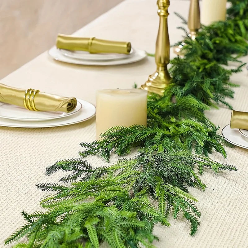 guirlande artificielle de noël pour décoration festive et mariage