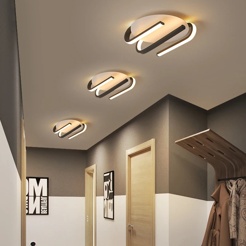 Plafond moderne à LEDs lampes pour salon salle à manger allée chambre vestiaire Lustre intérieur décor à la maison luminaire Lustre