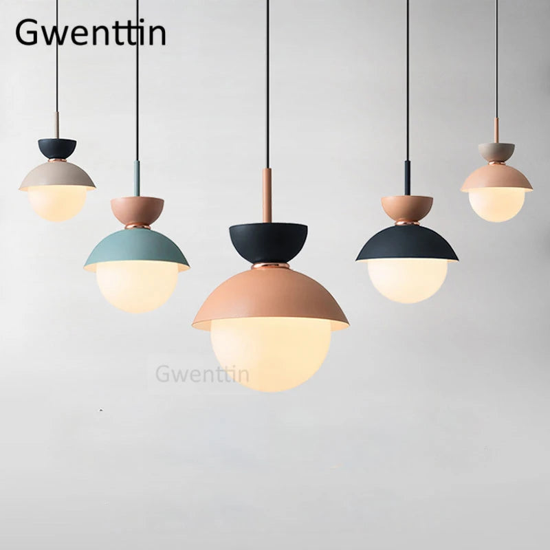 suspension en verre moderne pour décoration intérieure élégante