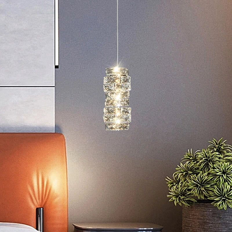 plafonnier moderne en cristal k9 pour décoration intérieure luxe