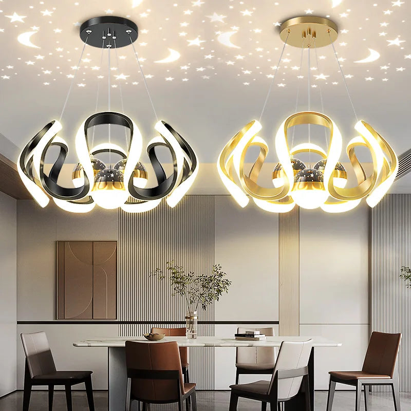 Plafonnier LED suspendu au design nordique