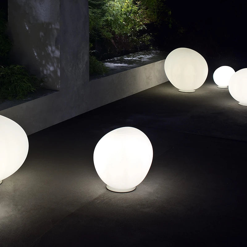 lampe de table en verre moderne créateur italien pour décoration maison