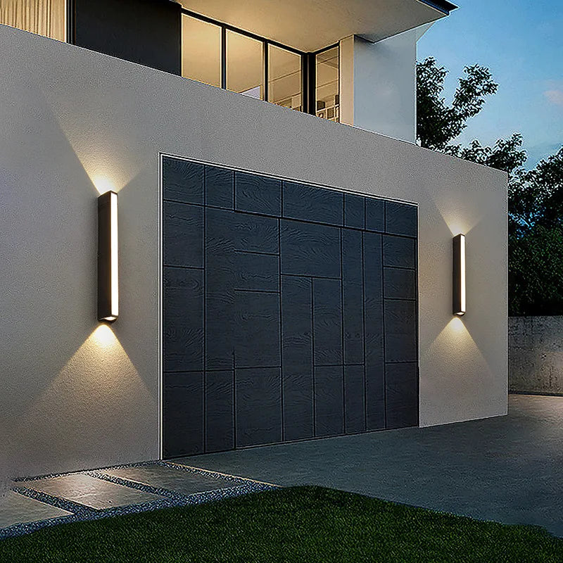 applique murale led moderne étanche en aluminium pour extérieur