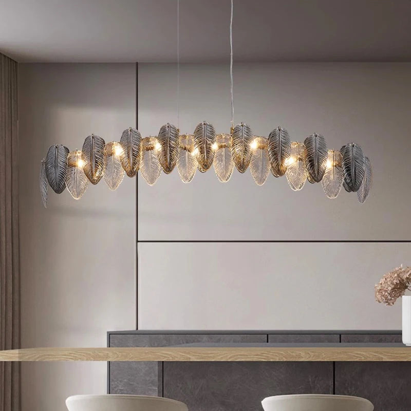 Lustre design arrondi à LED luxe