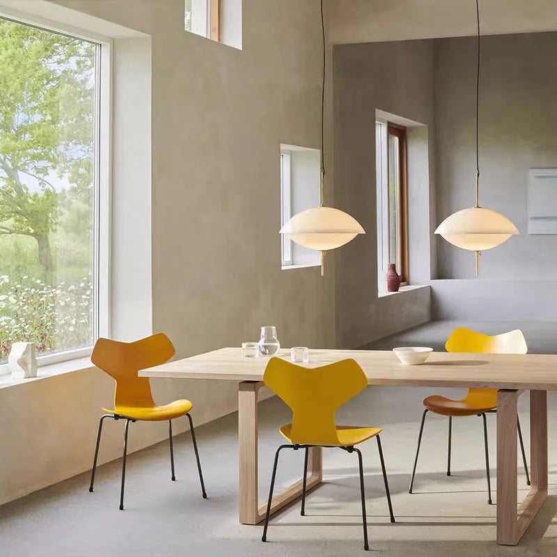 suspension nordiques en verre ajustables art déco