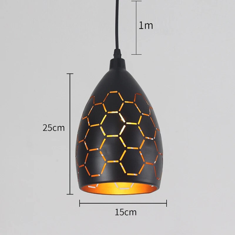 Suspension de Restaurant industriel rétro