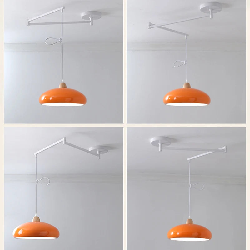 suspension moderne à bras oscillant led mobile