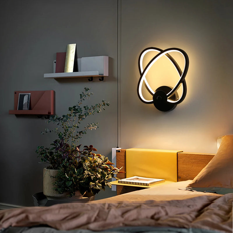 lampe led moderne applique nordique décor intérieur chevet allée salon