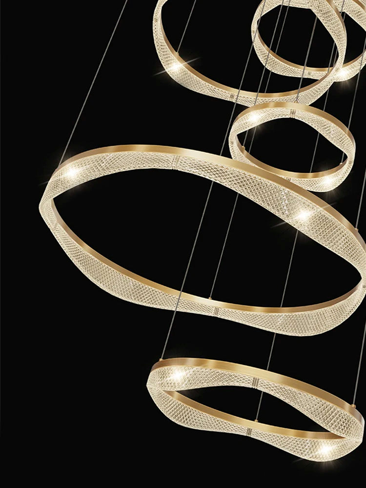 suspension led moderne style nordique pour intérieur élégant