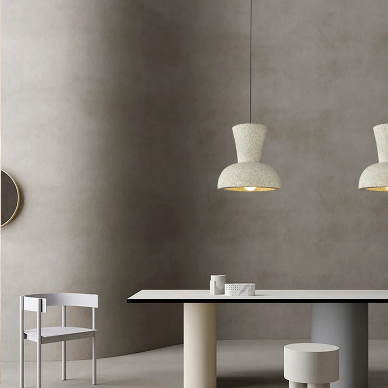 lustre led nordique wabi sabi pour bar et décoration maison
