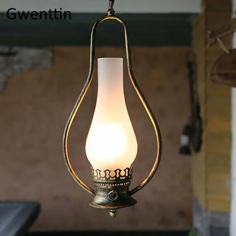 suspension rétro en kérosène pour décoration intérieure industrielle