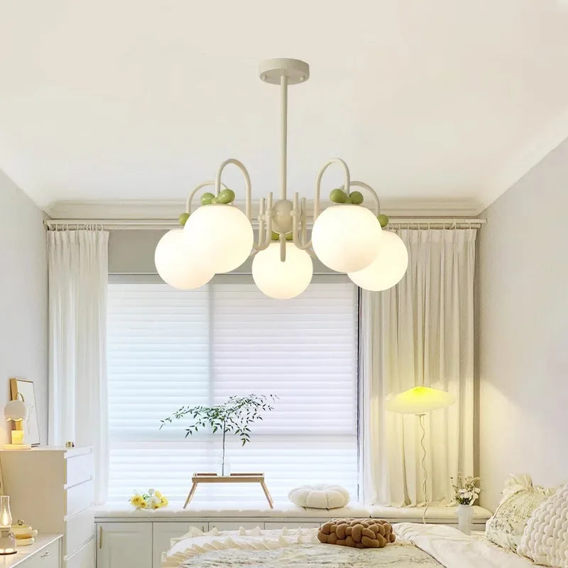 lustre en verre de style français idéal pour hôtel