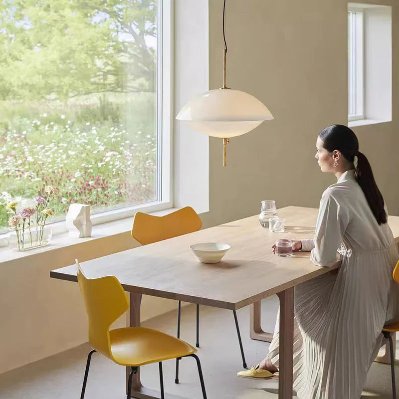 suspension nordiques en verre ajustables art déco