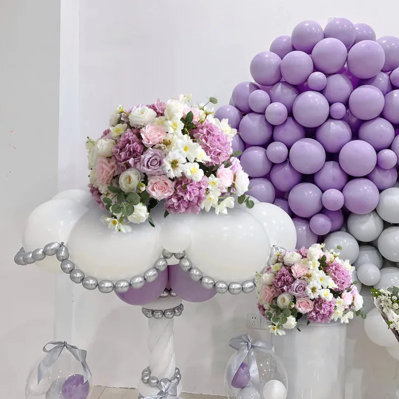 boules de fleurs artificielles en soie pour décoration de mariage et photo
