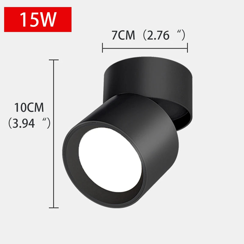 spot led extérieur à angle réglable sans perforation