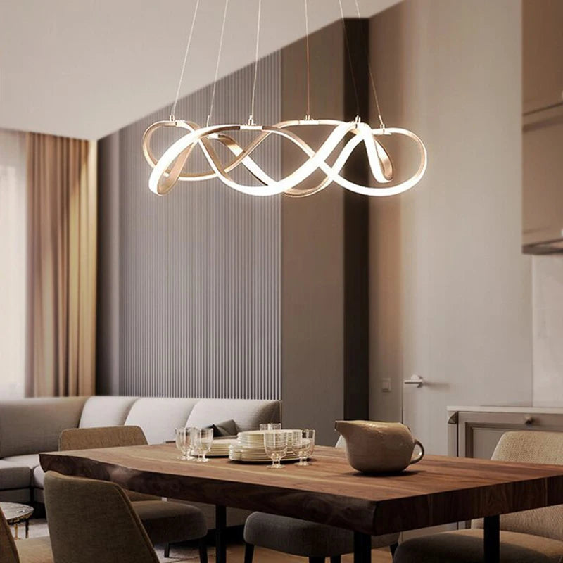 Lustre LED suspendue moderne style europe du nord