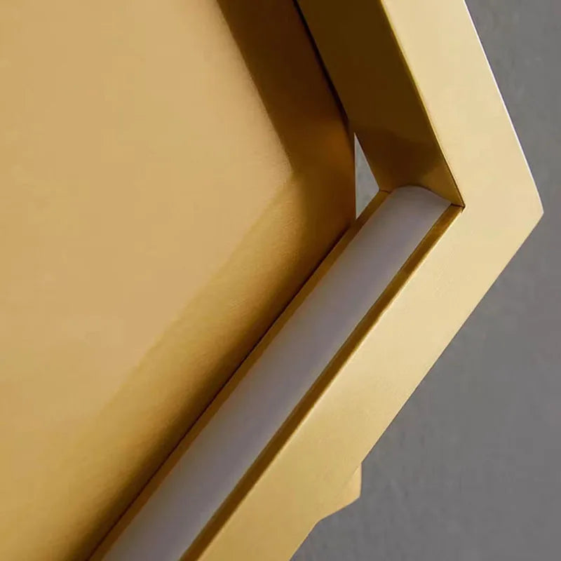 applique murale carrée modifiable en laiton pour décoration maison