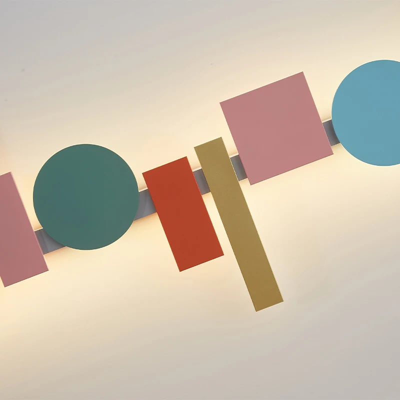 Applique LED design nordique colorée